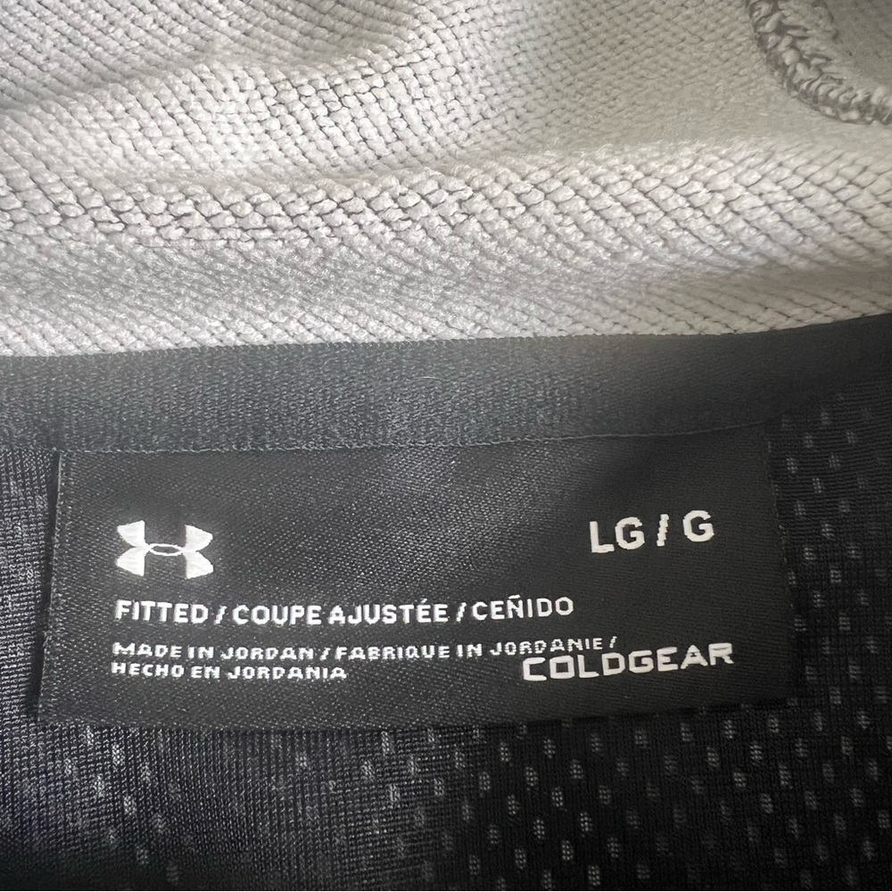 Under Armour Pullover Hoodie w/ Zip Pockets - Gray Tech Terry - Men’s L - Picture 4 of 6